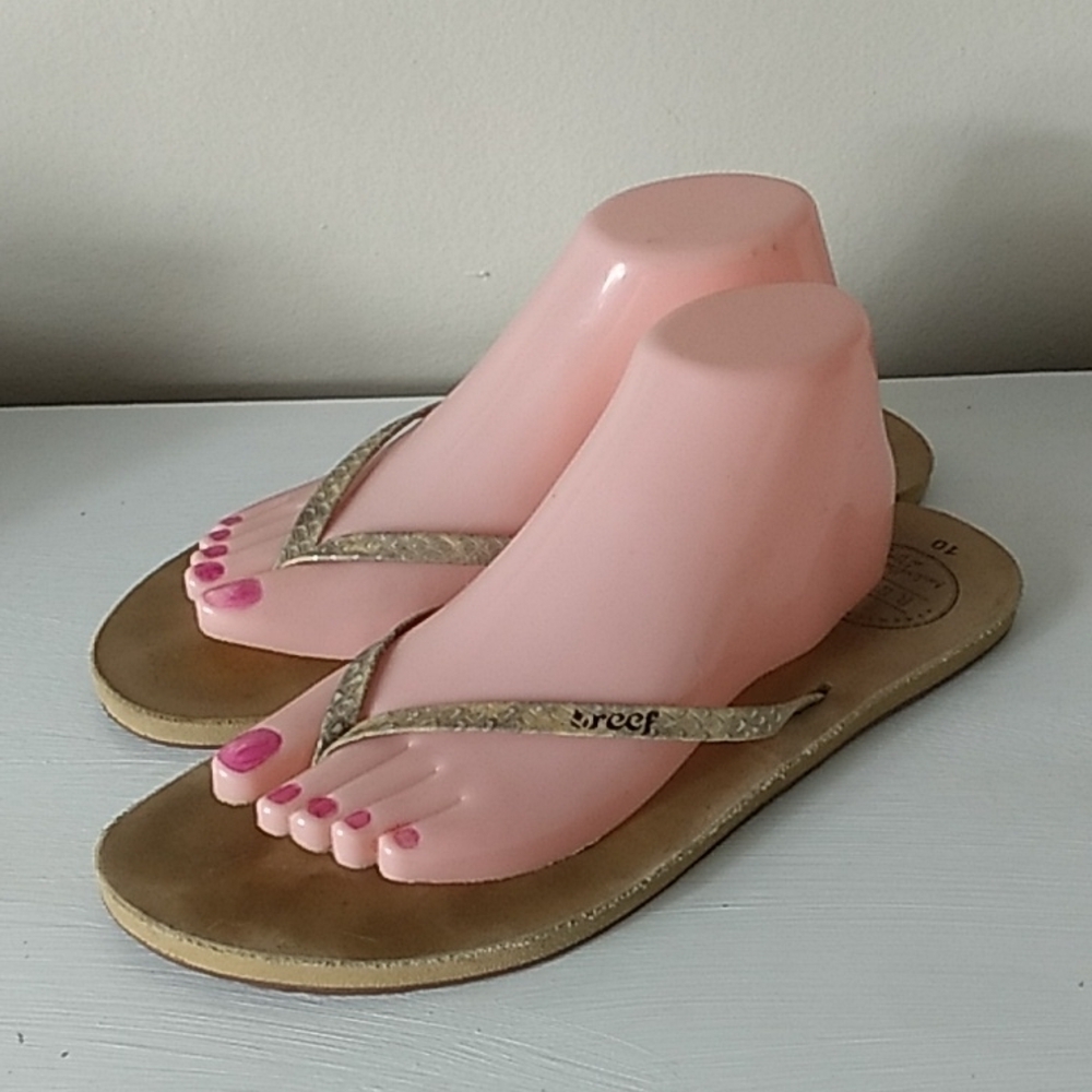 Reef premium leather sandals 10 handcrafted in Brazil